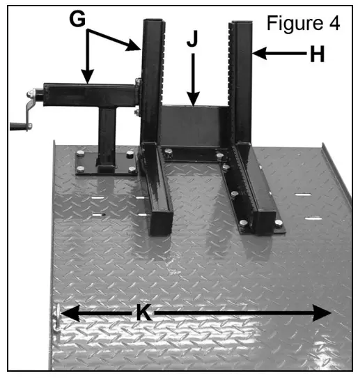 Clarke CML3AIR Hydraulic Motorcycle Lift - Figure 4