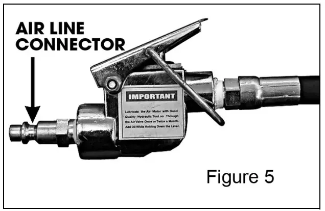 Clarke CML3AIR Hydraulic Motorcycle Lift - Figure 5