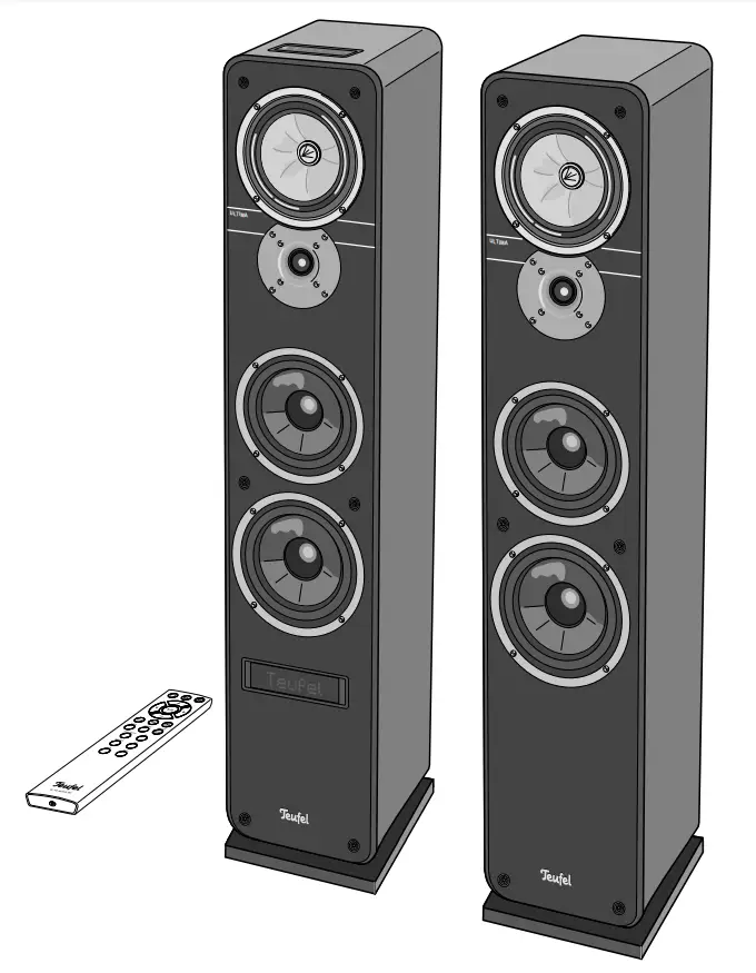 Teufel Ultima 40 Active Black Stereo Speaker