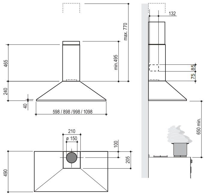 Falcon LEIHDC90BC Hood Decoration - FIGURE 1
