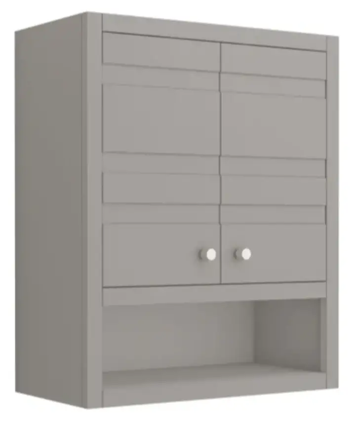 KOHLER 33528-ASB-0 Helst 24-in W x 28-in H x 10-in D White Bathroom Wall Cabinet