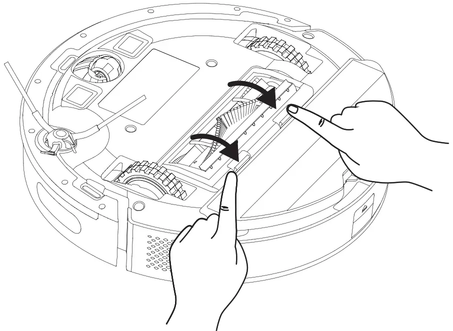 beko VRR80214VB Robot Vacuum Cleaner - Replace the brush