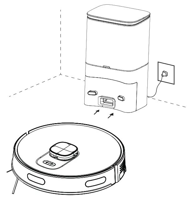 beko VRR80214VB Robot Vacuum Cleaner - dust collection station