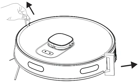 beko VRR80214VB Robot Vacuum Cleaner - protective sponges