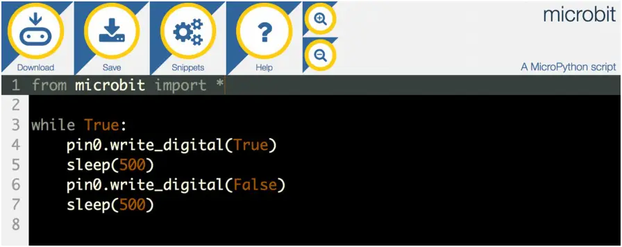 MONK MAKES Elay For Micro Bit V1F - MICROPYTHON EXAMPLE