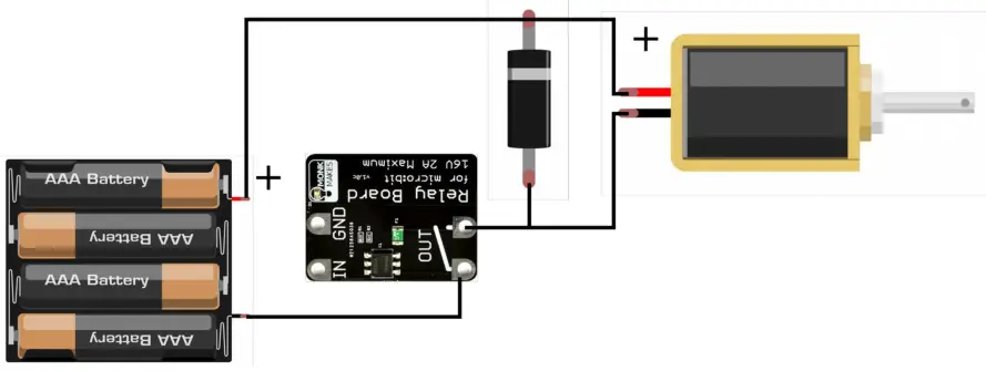 MONK MAKES Elay For Micro Bit V1F - SWITCHING INDUCTIVE LOADS