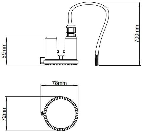KSR LIGHTING KSR98123 Navara HB Remote Microwave Sensor - Dimming Microwave Sensor
