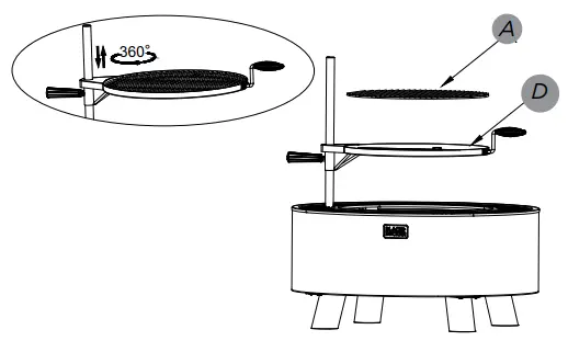 BLACK DECKER BD17211 Smokeless Wood Burning Fire Pit and Grill - fig7