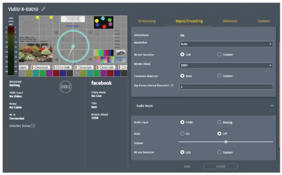 TERADEK TER-10-0235 Vidiu X Live Streaming - ACCESS THE WEB UI