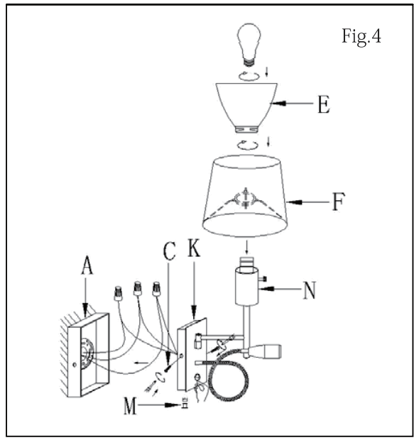 GEORGE KOVACS P478-077 Reading Room LED Wall Light - fig 2
