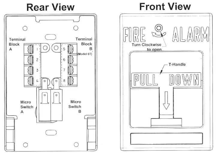 POTTER Pull Station Fire Alarm - Electrical Box1