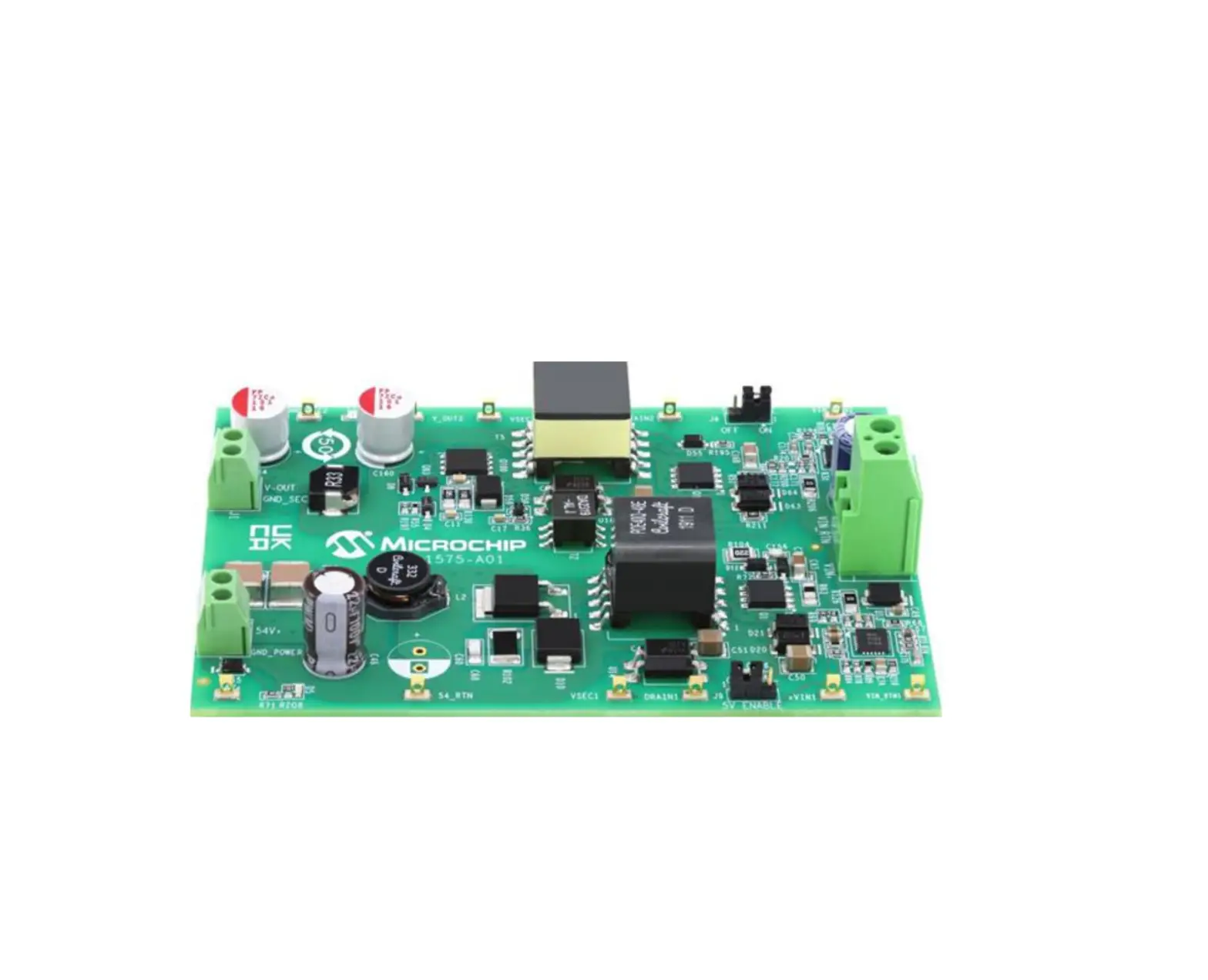 Microchip Ev96c70a 55w Dual Output Converter From 36v-54v Input Evb User Guide