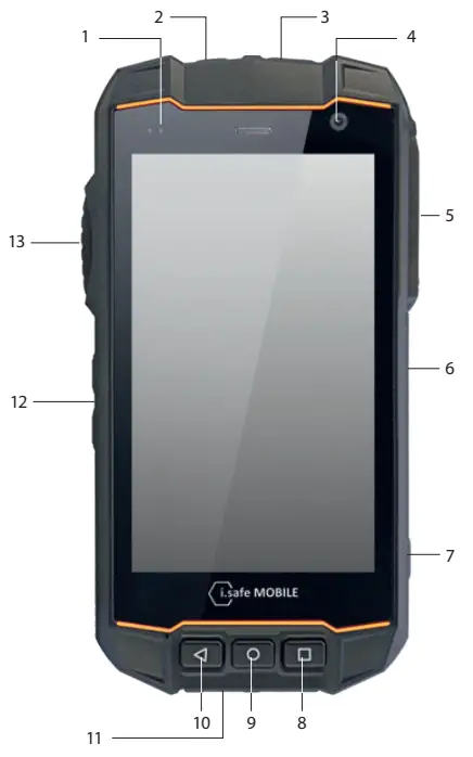 i safe MOBILE IS530.RG Android Rugged Smartphone - fig 1