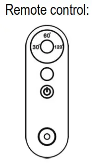 GOLDENSEA UV UVL72 Disinfection -Remote control
