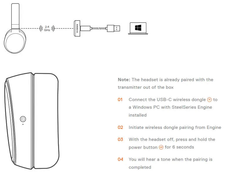SteelSeries ARCTIS - PAIRING