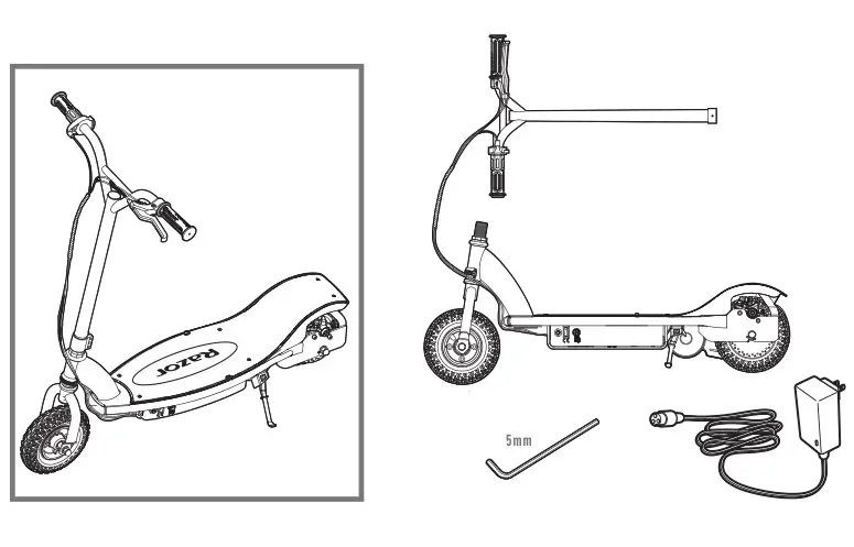 Razor Electric Scooter RX200 - Contents