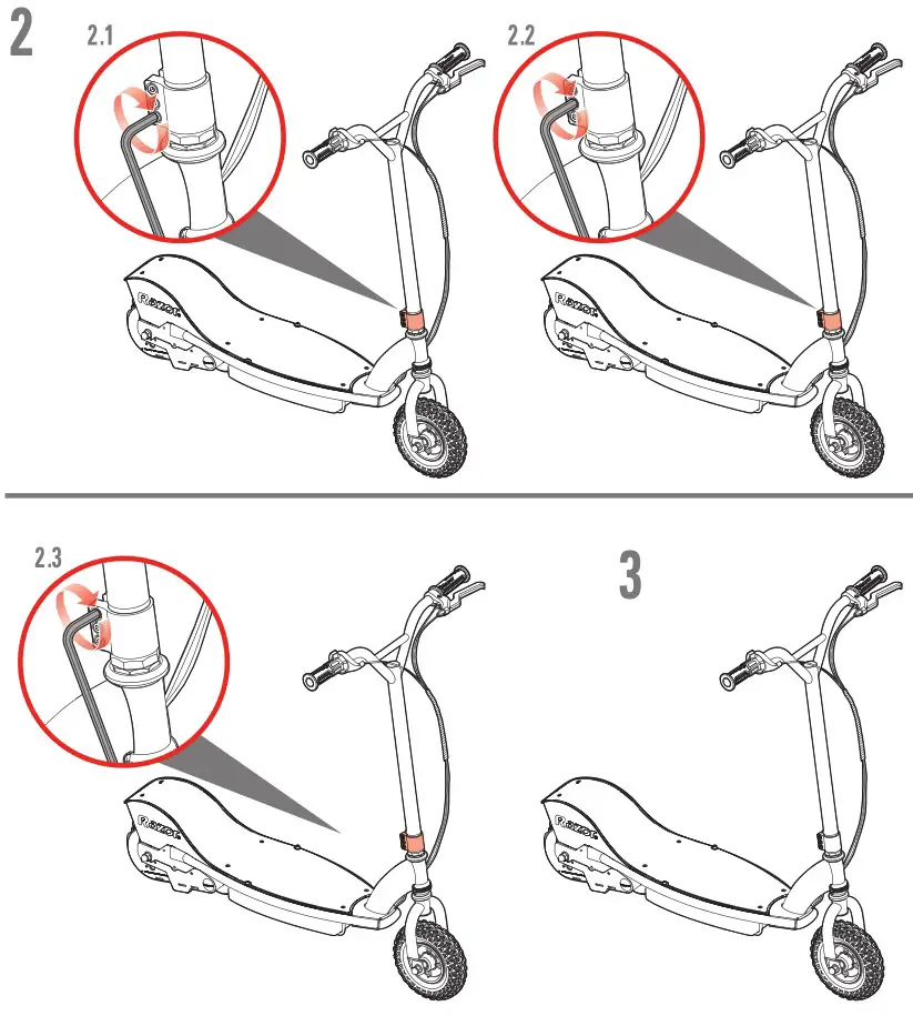 Razor Electric Scooter RX200 - Installation 2 & 3