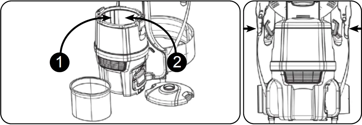 NACECARE RBV 150 Numatic Cordless Backpack Vacuum Cleaning your machine-2