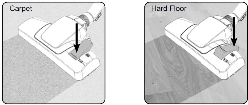 NACECARE RBV 150 Numatic Cordless Backpack Vacuum Floortool adjustment