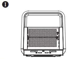 Breville Halo Rotisserie Air Fryer Oven VDF127X Instruction Manual - Lift the right side of the Rotisserie Handling Fork at an angle to remove it from the right Rotisserie Holder