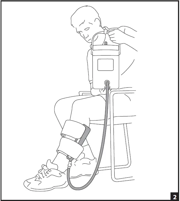 AIRCAST FS12691 Calf Cryo Cuff with Cooler User Guide using the device-1