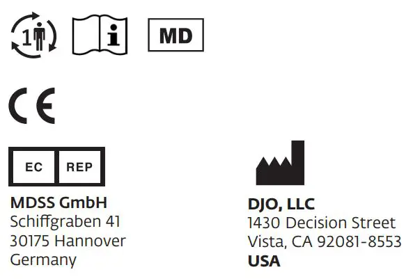 certification icon and address information