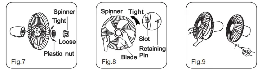 Midea FS40-15FR 16 Inch Stand Fan-GRILL
