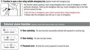 FIG 23 Exturnal alarm function
