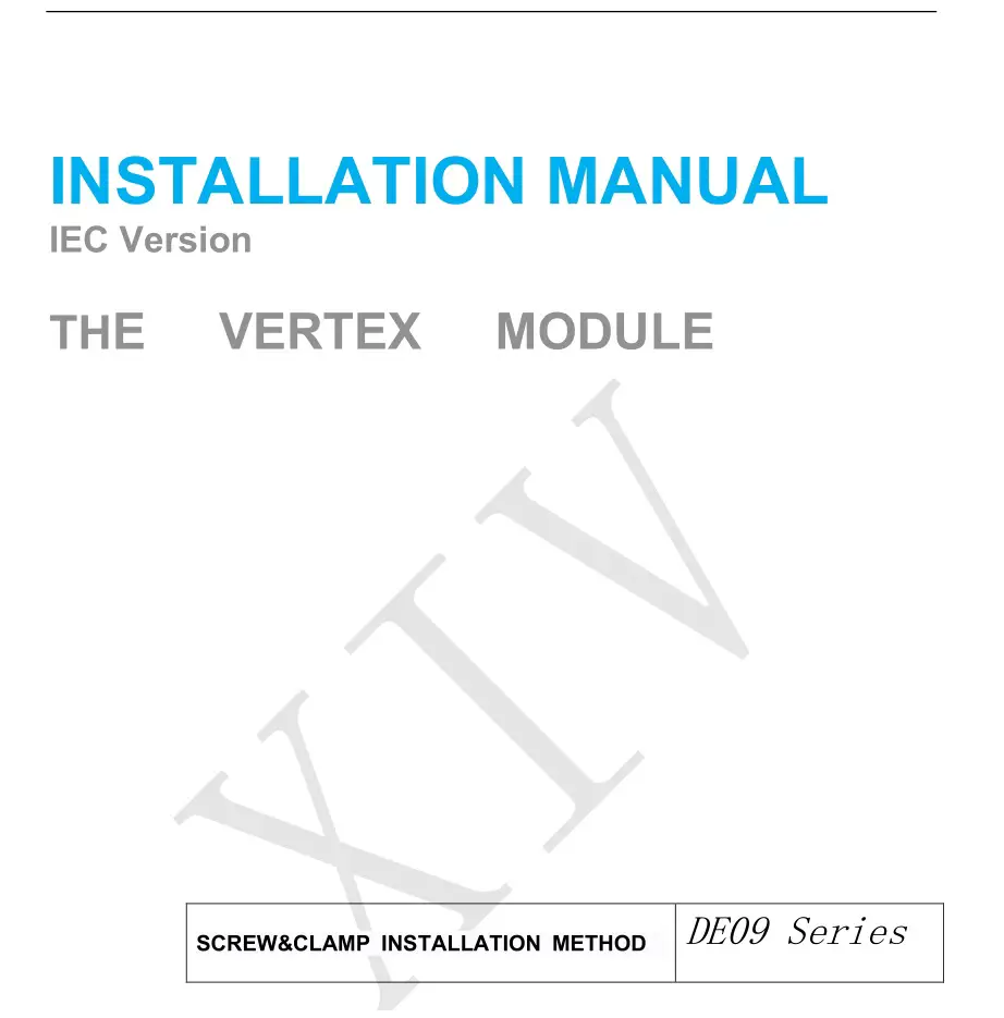 Trinasolar DE09 Series Screw and Clamp Installation Guide