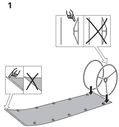 IKEA LERGRYN 42cm Lamp Shade - PAT 1