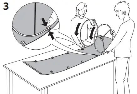IKEA LERGRYN 42cm Lamp Shade - PAT 3