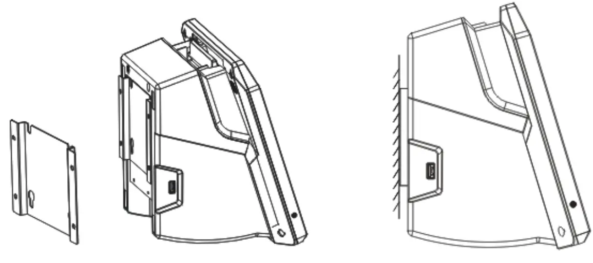 Citaq H10 4 POS System - Wall mounting