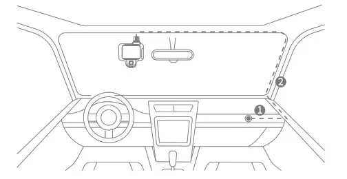 Jimilab JC450 series 4G AI Dashboard Camera-Installation