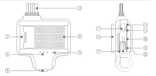 Jimilab JC450 series 4G AI Dashboard Camera- Product Appearance