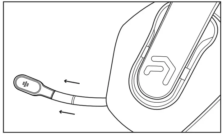 ATRIX AX 1250 Wireless Headset - Abjusting The Mic