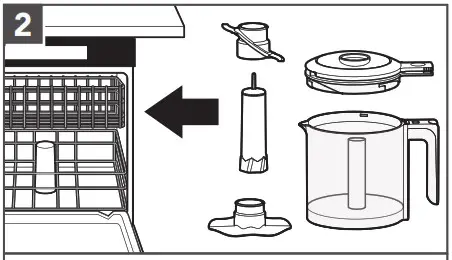 KitchenAid KFCB519 5 Cup Cordless Food Chopper- CARE AND CLEANING 2