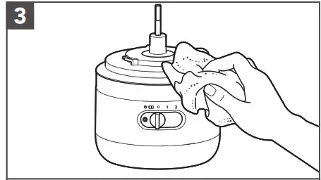 KitchenAid KFCB519 5 Cup Cordless Food Chopper- CARE AND CLEANING 3
