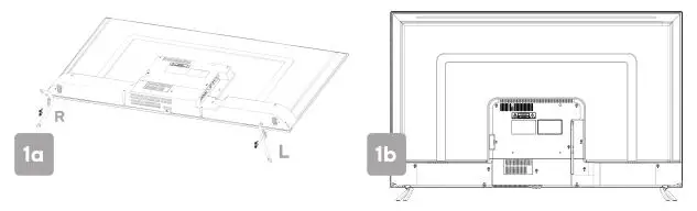 kogan Smart Hdr 4k Tv - Stand assembly