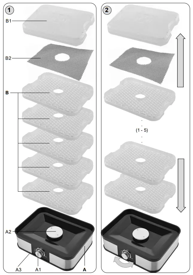 eta 5301 Freya Electric Hot Air Food Dryer-fig1