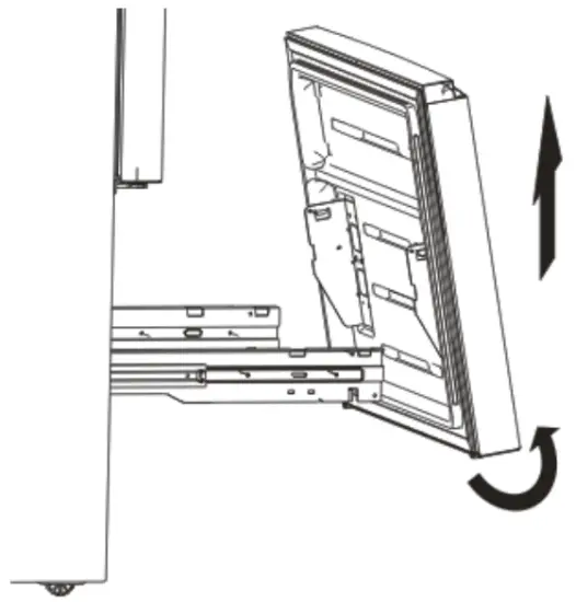 Disassembling the freezer door