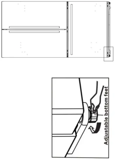 Leveling of appliance