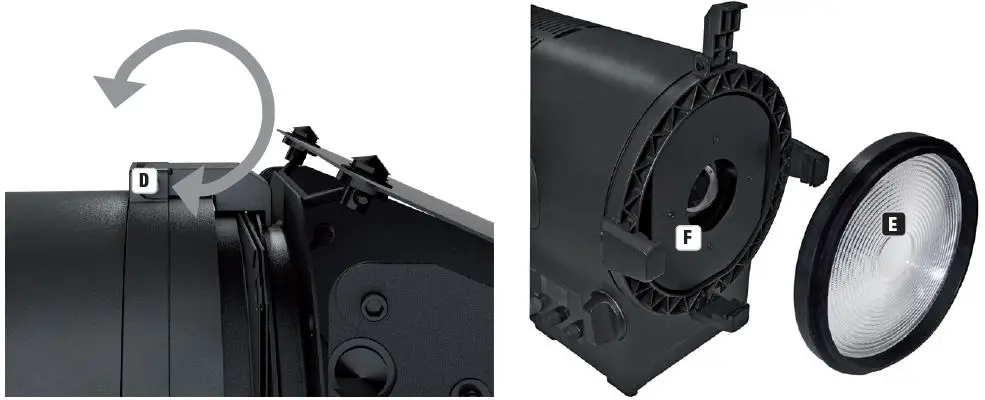 cameo CLF2FC F2 FC Professional High-Power Fresnel with RGBW LED-25