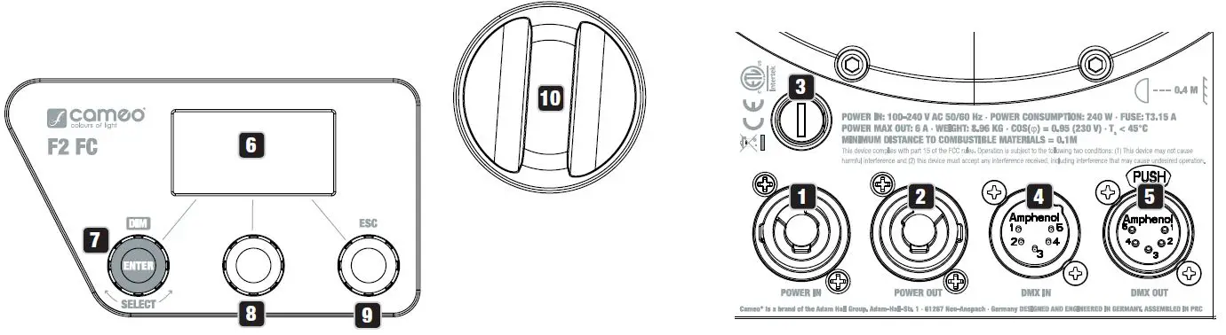 cameo CLF2FC F2 FC Professional High-Power Fresnel with RGBW LED-7