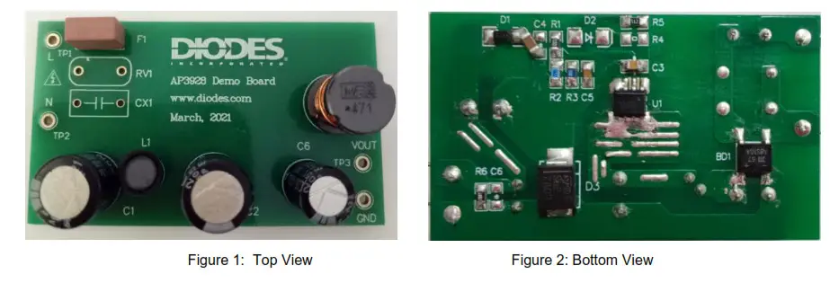 DIODES 10W AP3928 EV1 AC Voltage Input Step-Down Regulator