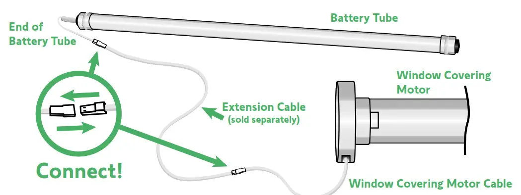 sOmfy 9018684 Rechargeable Battery Tube- Connect