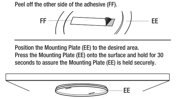 Feit Electric Rechargeable led ceiling light - Installing the Metal Mounting Plate 2