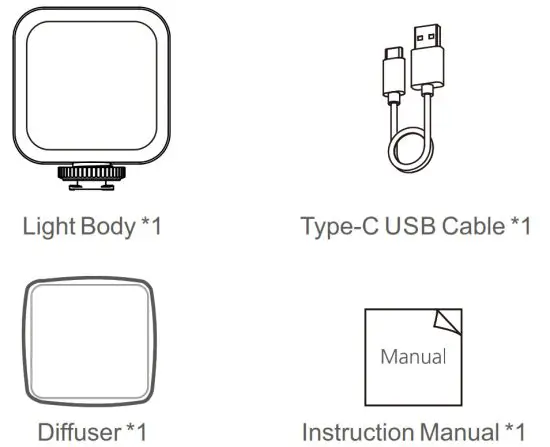 Godox LED6R Rechargeable LED Video Light User Guide 5e -Diffuser