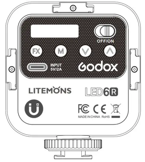 Godox LED6R Rechargeable LED Video Light User Guide 5e - manual