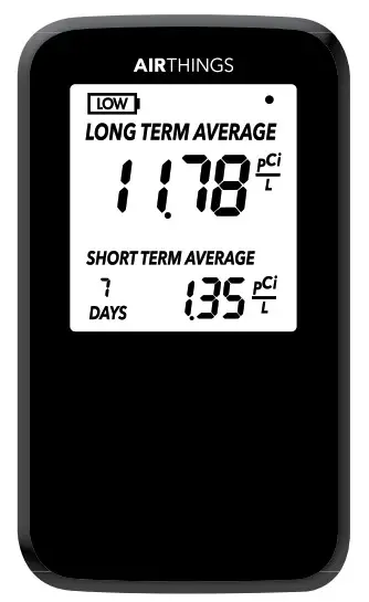 AIRTHINGS 223 Corentium Home Digital Radon Detector