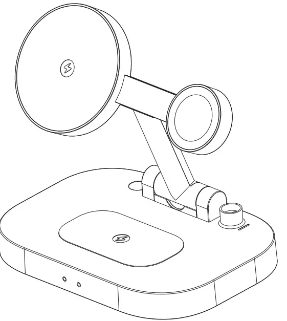 Maizhan Technology F22 Magnetic Folding 4 in 1 Wireless Charger